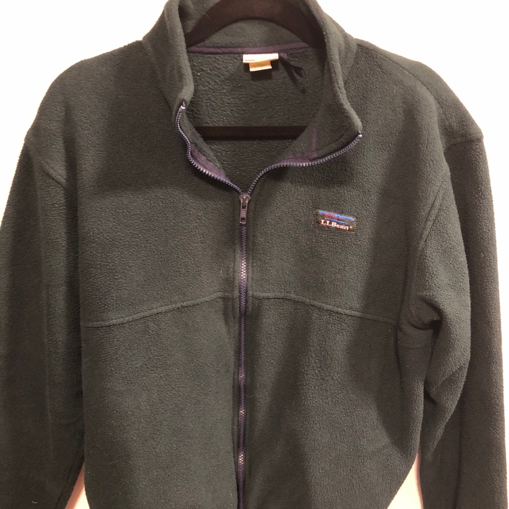 men’s regular LL Bean fleece jacket Medium
